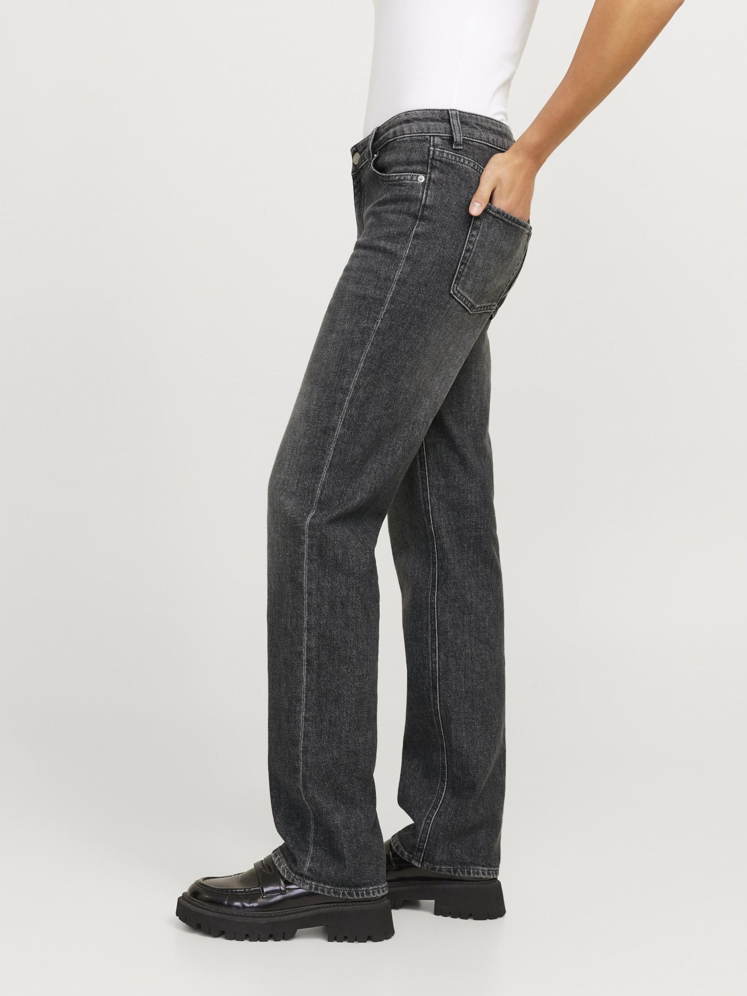 パンツ JULYNINE Gray Denim Pants JJXX Regular Jeans 'JXNice' in Dark Grey | ABOUT YOU