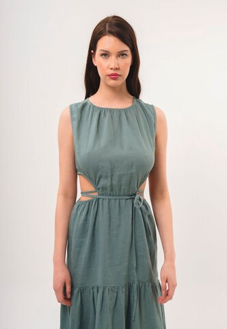 FRESHLIONS Maxikleid 'Lilia' in Grün