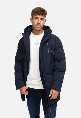 INDICODE JEANS Winterjas 'INLondoy' in Blauw