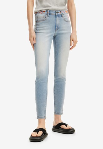 Desigual Slimfit Kavbojke | modra barva: sprednja stran