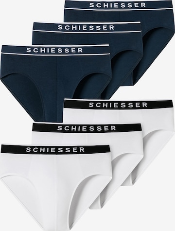 SCHIESSER Slip ' 95/5 Organic Cotton ' in White: front