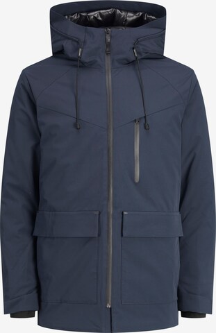 Parka d’hiver 'KAISER' JACK & JONES en bleu : devant