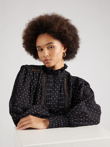 River Island - Blusa 'VICTORIANA' em preto