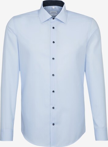 Coupe slim Chemise business ' X-Slim ' SEIDENSTICKER en bleu : devant