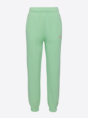 UNFOLLOWED x ABOUT YOU Pants 'HUNGRY' in Green: front
