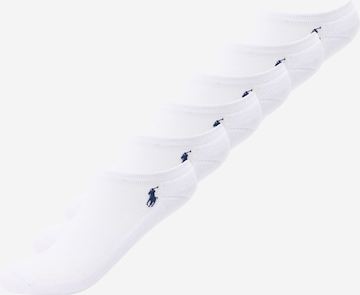 Polo Ralph Lauren Дамски чорапи тип терлици в бяло: отпред