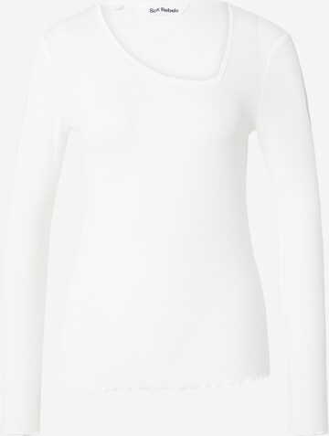 T-shirt 'Fenja' Soft Rebels en blanc : devant