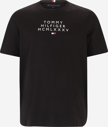 Tommy Hilfiger Big & Tall T-Shirt in Schwarz: predná strana