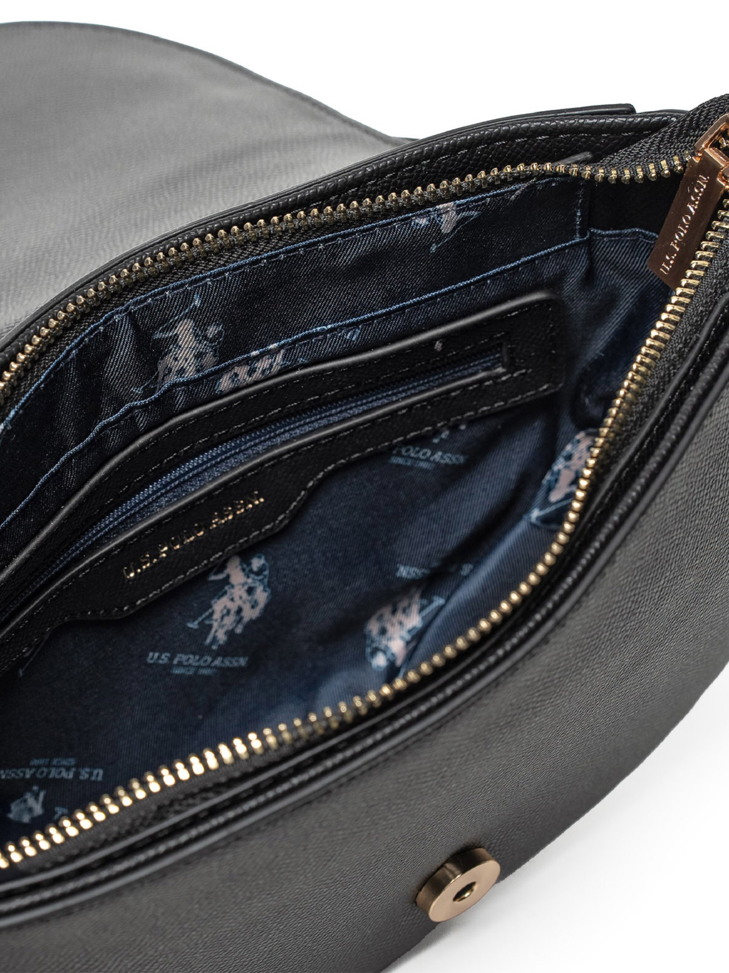 juoda U.S. POLO ASSN. Rankinė su ilgu dirželiu 'Jones'