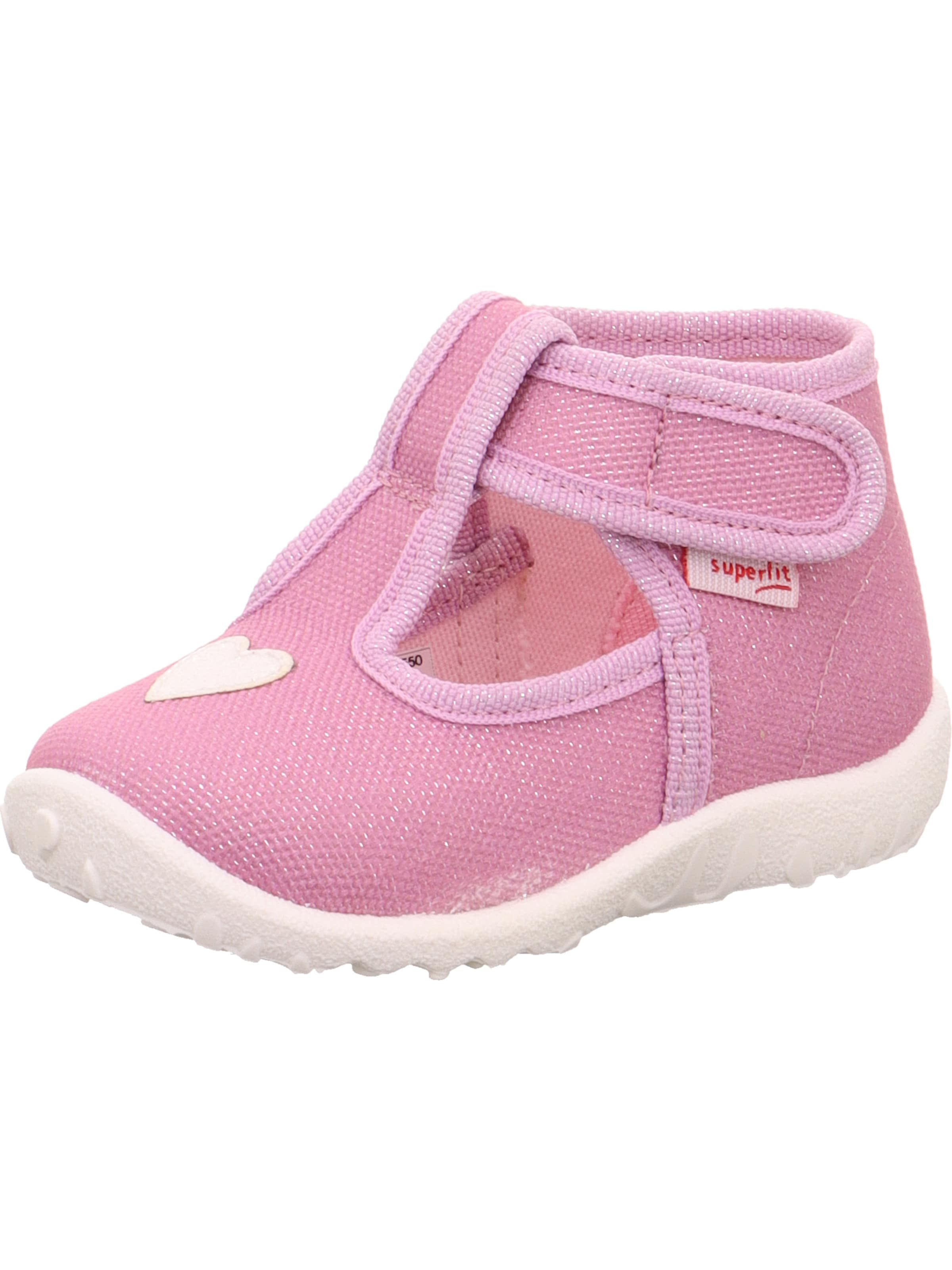 SUPERFIT Hausschuh 'Spotty' in Pink: Vorderseite