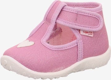 SUPERFIT Hausschuh 'Spotty' in Pink: Vorderseite