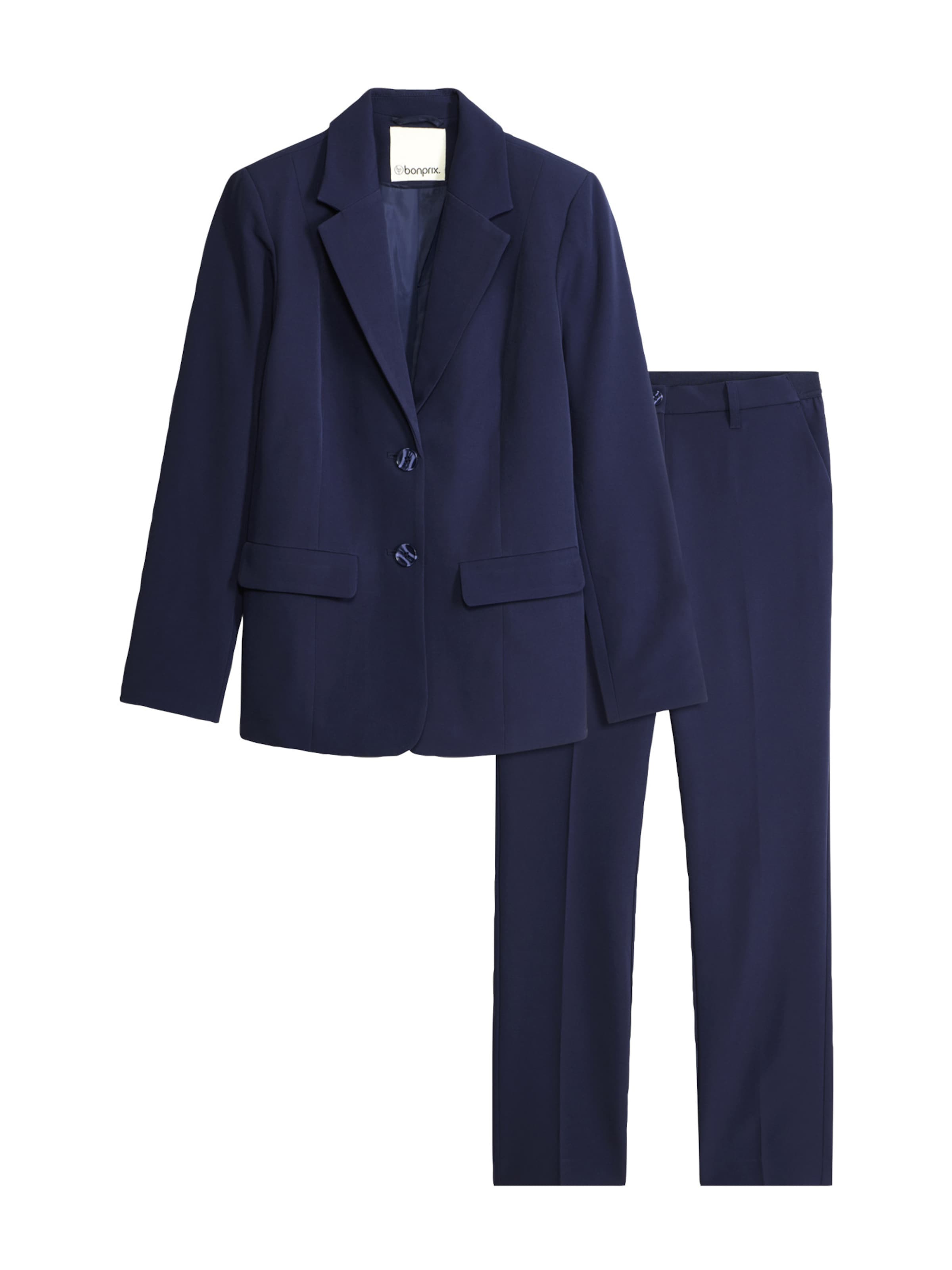 bonprix Broekpak in Blauw: voorkant