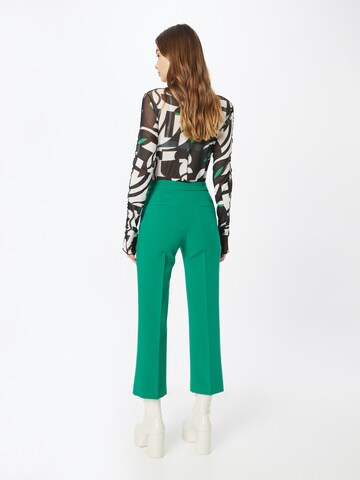 Regular Pantaloni cu dungă 'Disa' de la Lindex pe verde