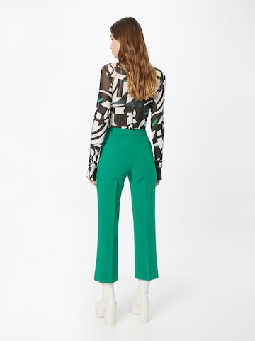 Lindex Regular Pleated Pants 'Disa' in Green