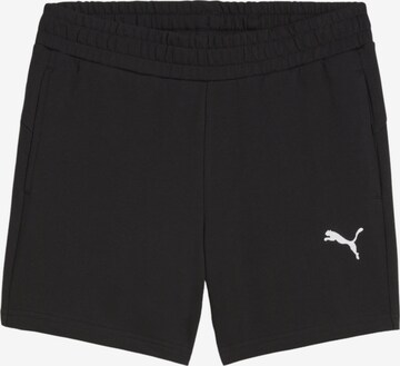 PUMA Workout Pants 'teamGOAL' in Black: front