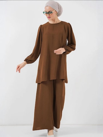 Bigdart - Calças de fato em castanho: frente