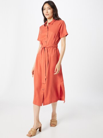 OBJECT - Vestido camisero 'TILDA ISABELLA' en naranja