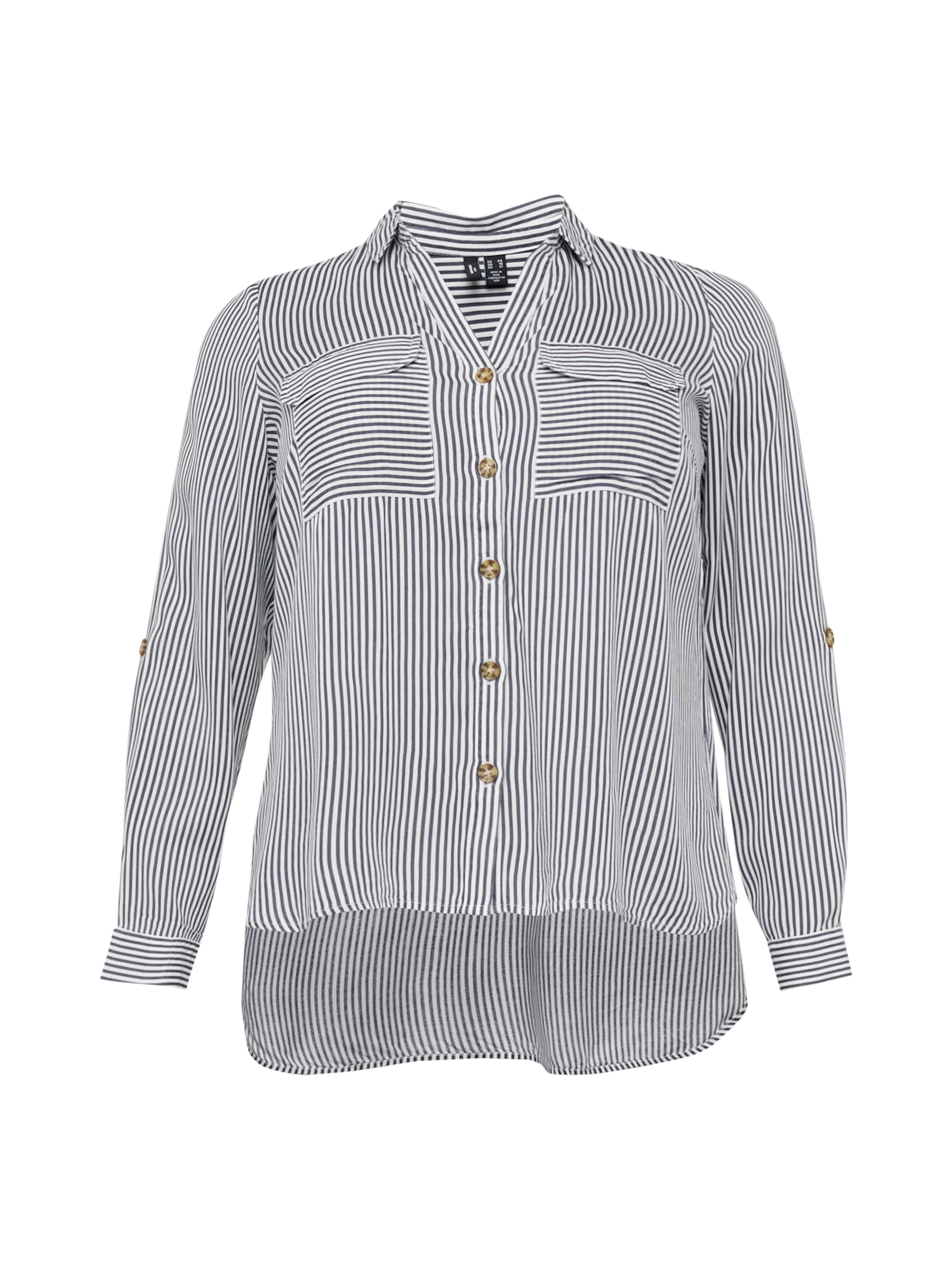 Vero Moda Curve Blouse &#x27;VMBumpy&#x27; in Grijs: voorkant