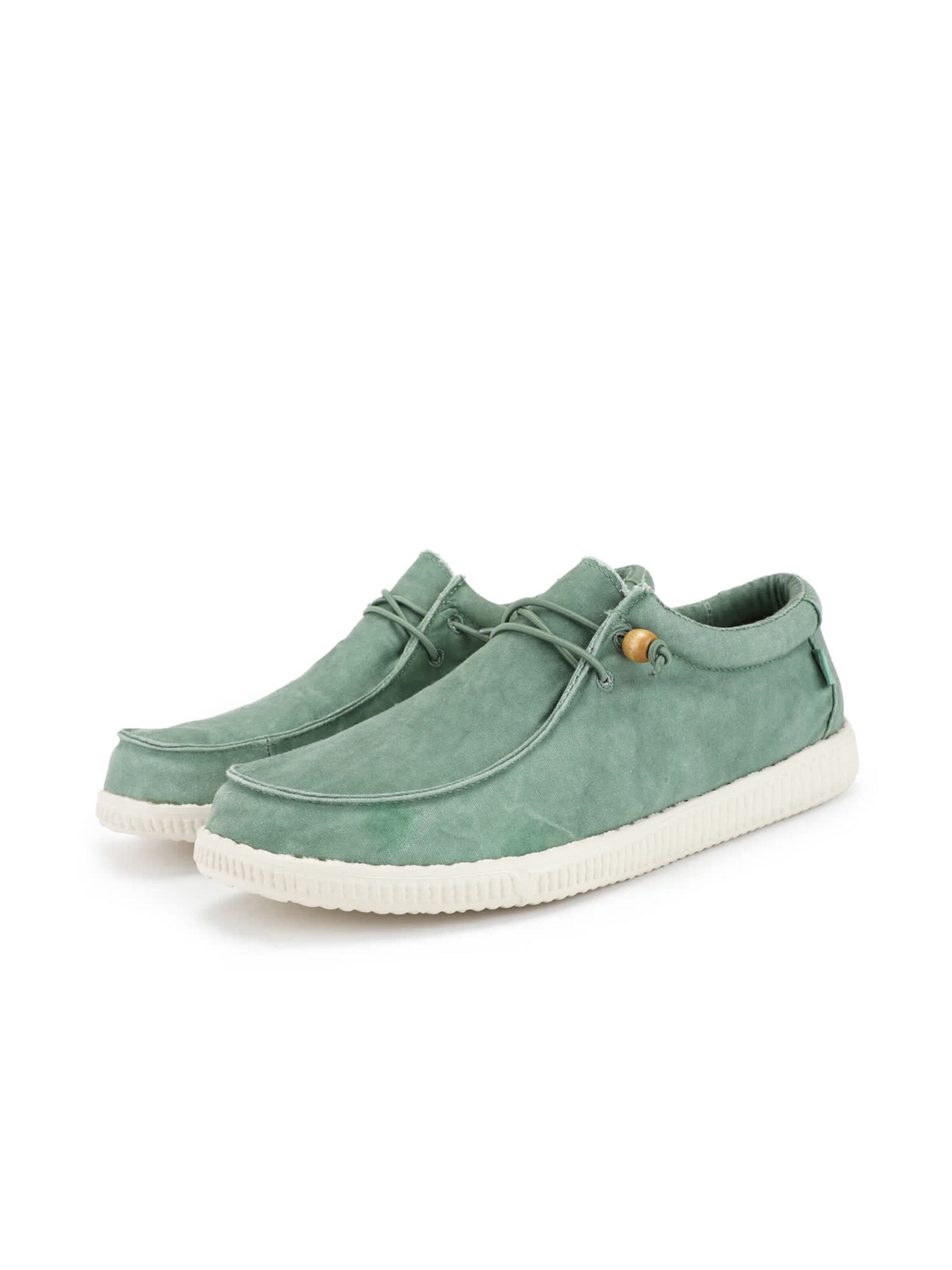 Walk In Pitas Moccasin 'Wallabi' in Green: front