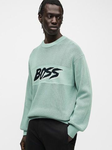 BOSS Sweter 'Kaywatch' w kolorze zielony