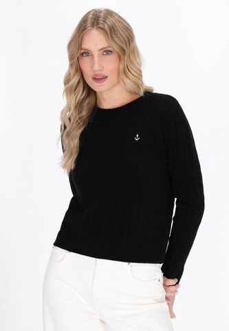 Pull-over DreiMaster Maritim en noir : devant