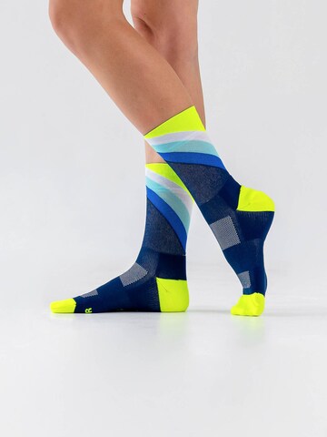 INCYLENCE Athletic Socks 'GRADES' in Blue