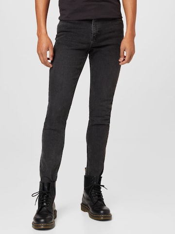 WEEKDAY Skinny Jeans 'Sunday' in Zwart: voorkant