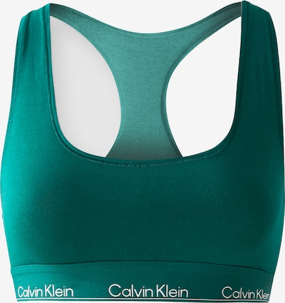 Calvin Klein Underwear Grudnjak u smaragdno zelena / bijela, Pregled proizvoda