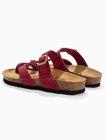 Tongs 'DIANE' Bayton en rouge