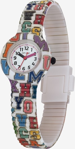 Hip Hop Uhr in Weiß: Vorderseite