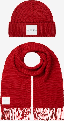 Sciarpa 'Kuschelpärchen 14' di NAVAHOO in rosso: frontale