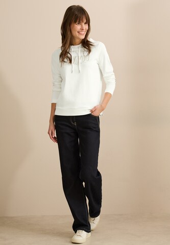 CECIL Shirt mit Wording in Weiß