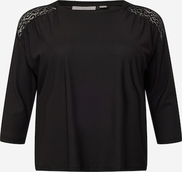 ONLY Carmakoma T-shirt 'SILJA' i svart: framsida