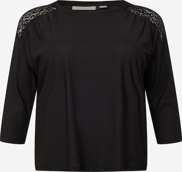 ONLY Carmakoma - Camisa 'SILJA' em preto: frente