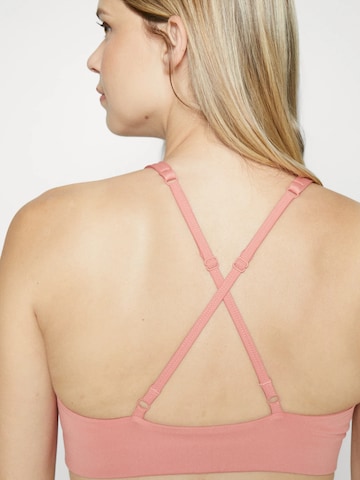 Girlfriend Collective Bustier Sport bh 'Topanga' in Roze