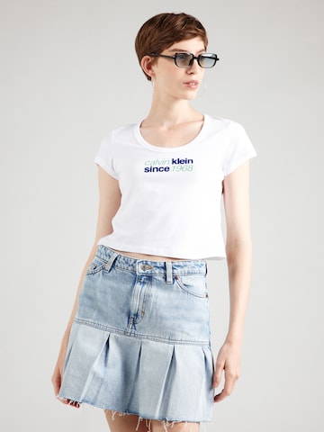 Calvin Klein Jeans Shirt in White: front