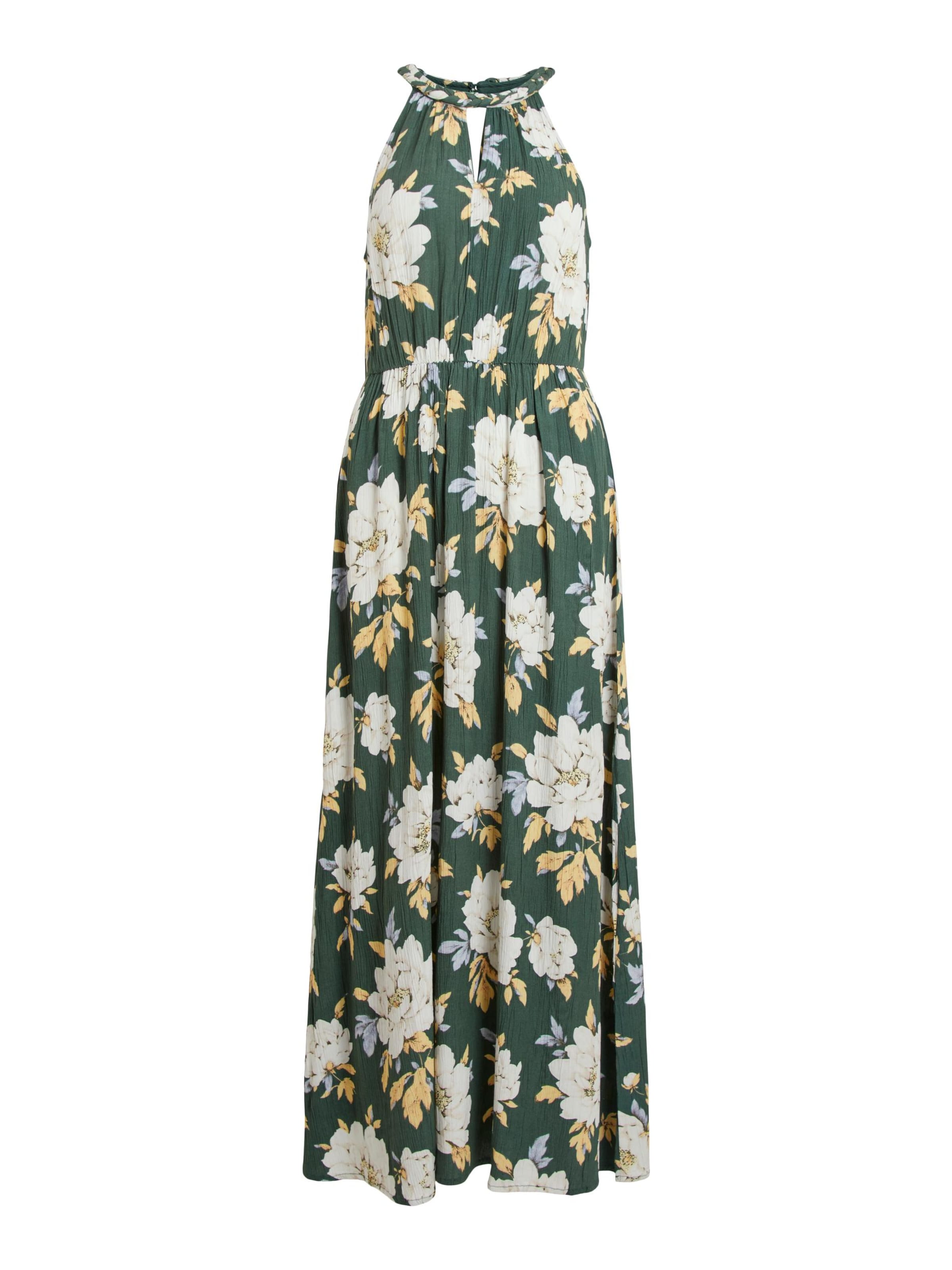 VILA Dress 'Mesa' in 34 in Beige / Light blue / Dark green / White, Item view