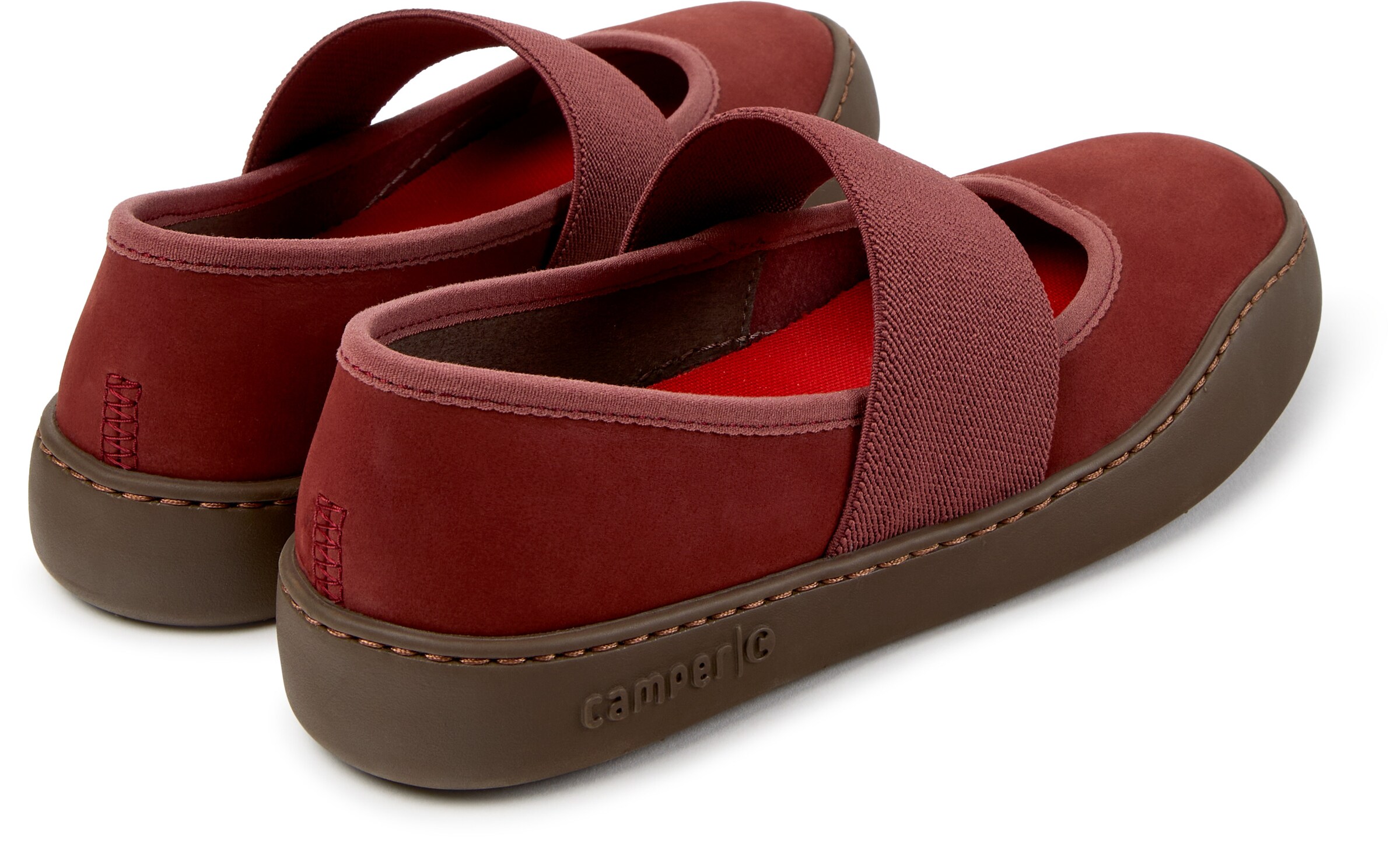 CAMPER - Bailarinas con hebilla ' Peu Touring ' en rojo