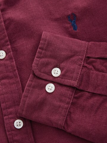 Next Regular fit Button Up Shirt in Red