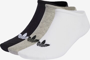 ADIDAS ORIGINALS Κάλτσες 'Trefoil Liner ' σε γκρι: μπροστά