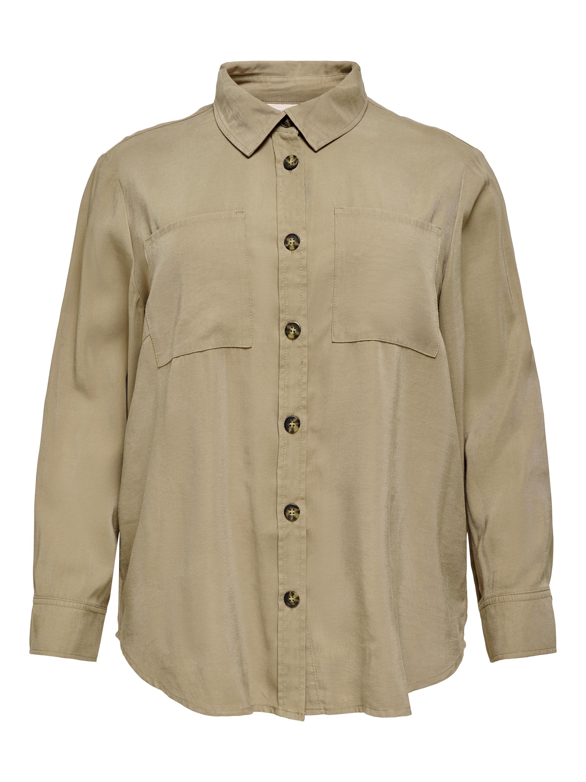 Donna Taglie comode ONLY Carmakoma Camicia da donna Ariso in Beige Donna Taglie comode ONLY Carmakoma Camicia da donna Ariso in Beige
