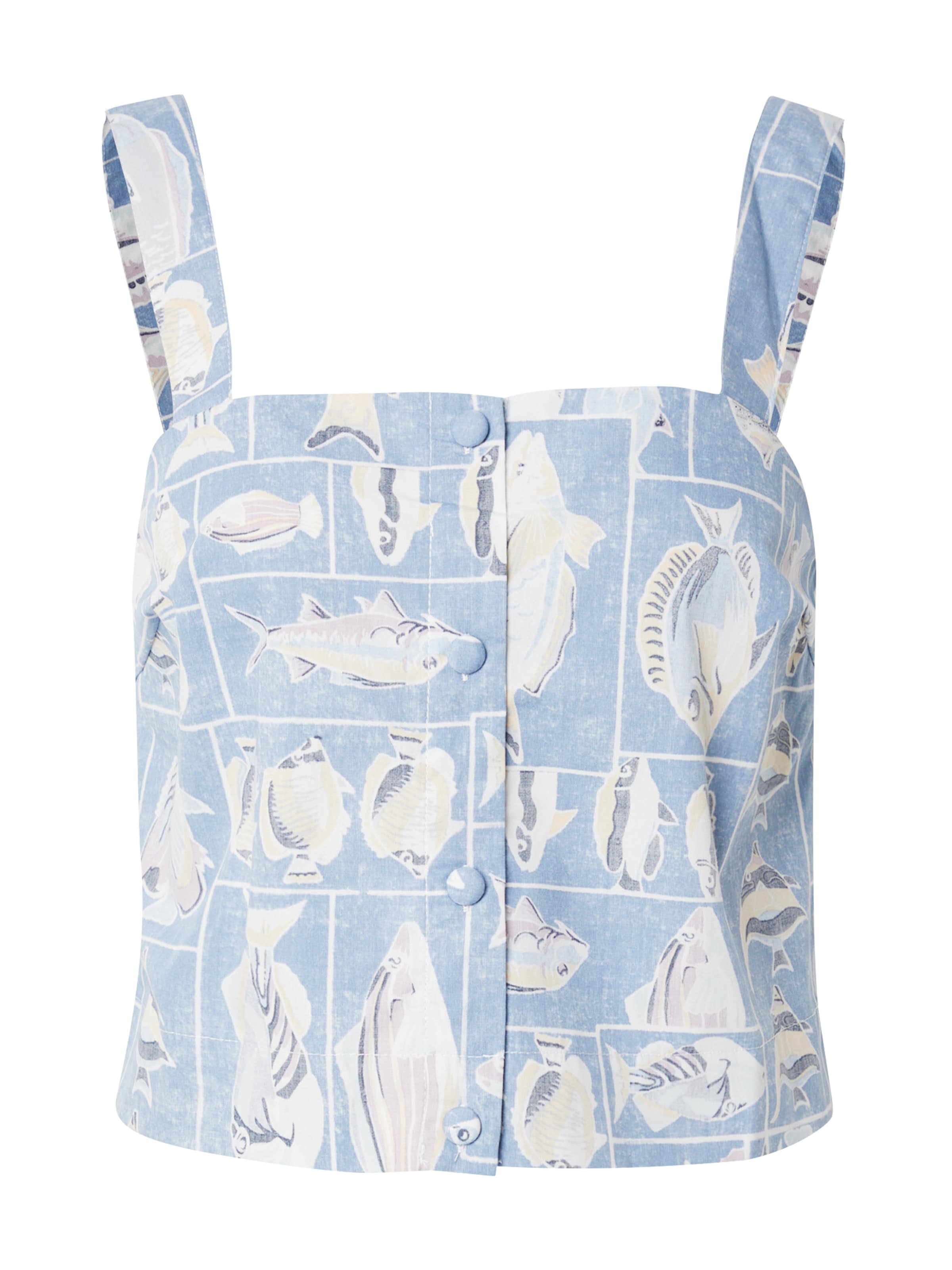 OBJECT Blouse 'OBJAIBIZI' in Blue: front