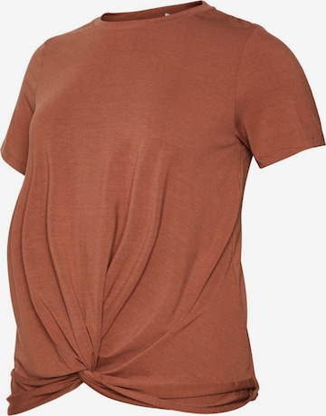 Mamalicious Curve Shirt 'MACY' in Brown: front