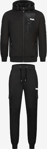 Survêtement 'BULOUGH' LONSDALE en noir : devant