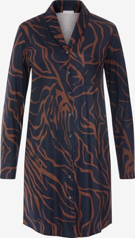 Chemise de nuit ' Loungy Nights ' Hanro en bleu : devant