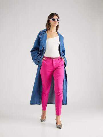b.young Slimfit Chino kalhoty 'Days cigaret' – pink