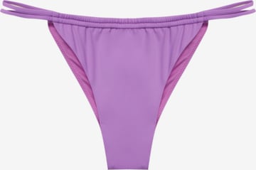 Bas de bikini Pull&Bear en violet : devant