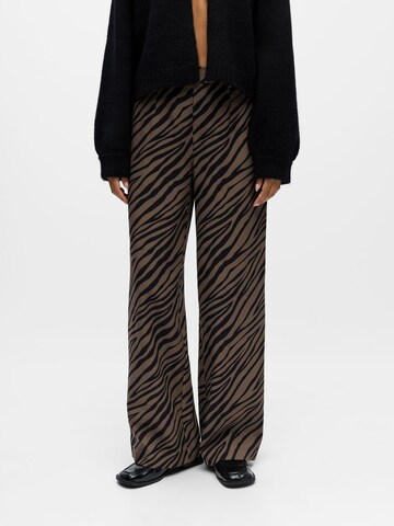 OBJECT Wide Leg Bukser i brun: forside