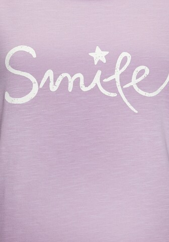 T-shirt BEACH TIME en violet