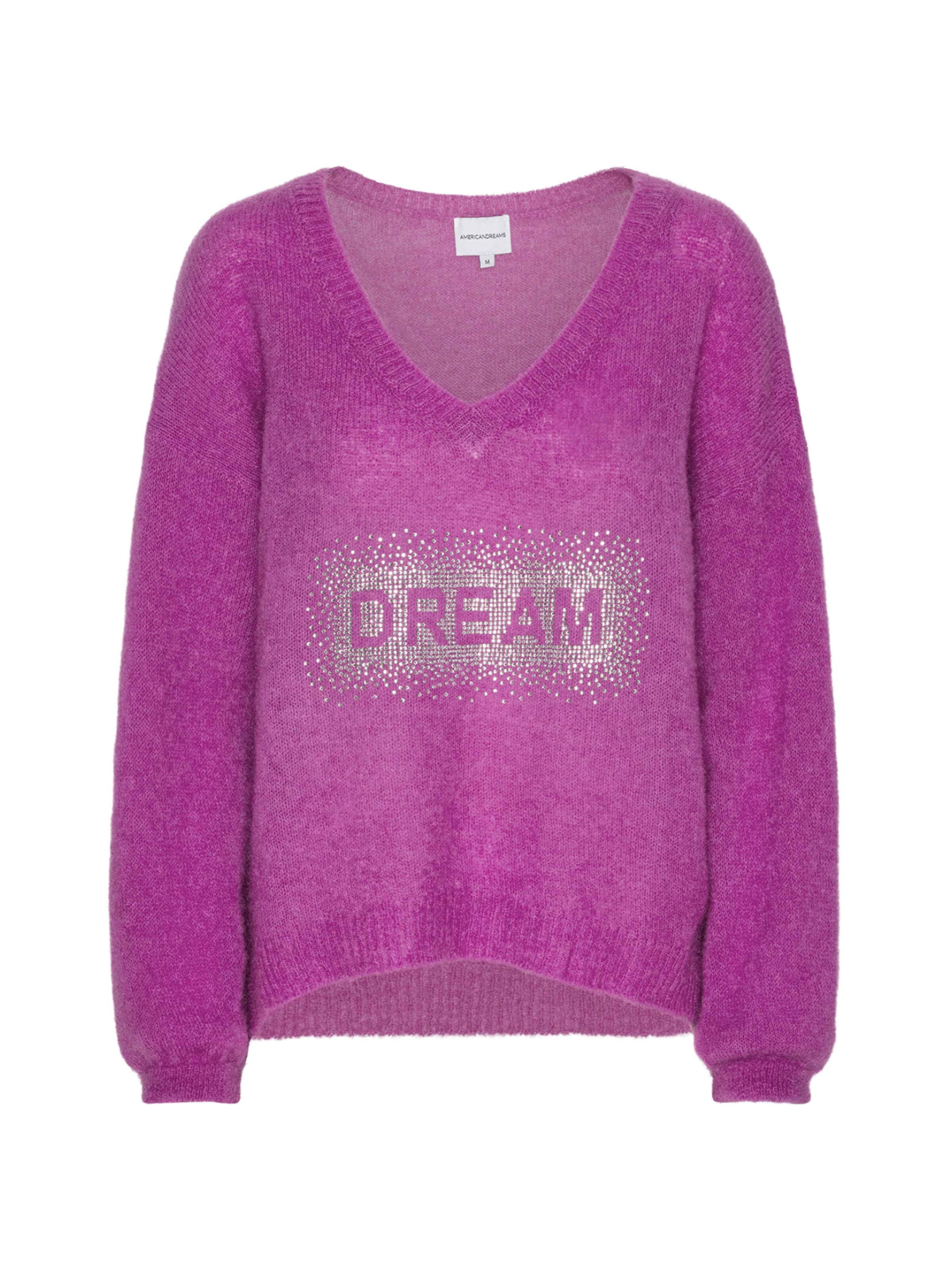 Pull-over oversize 'Silja' americandreams en violet : devant